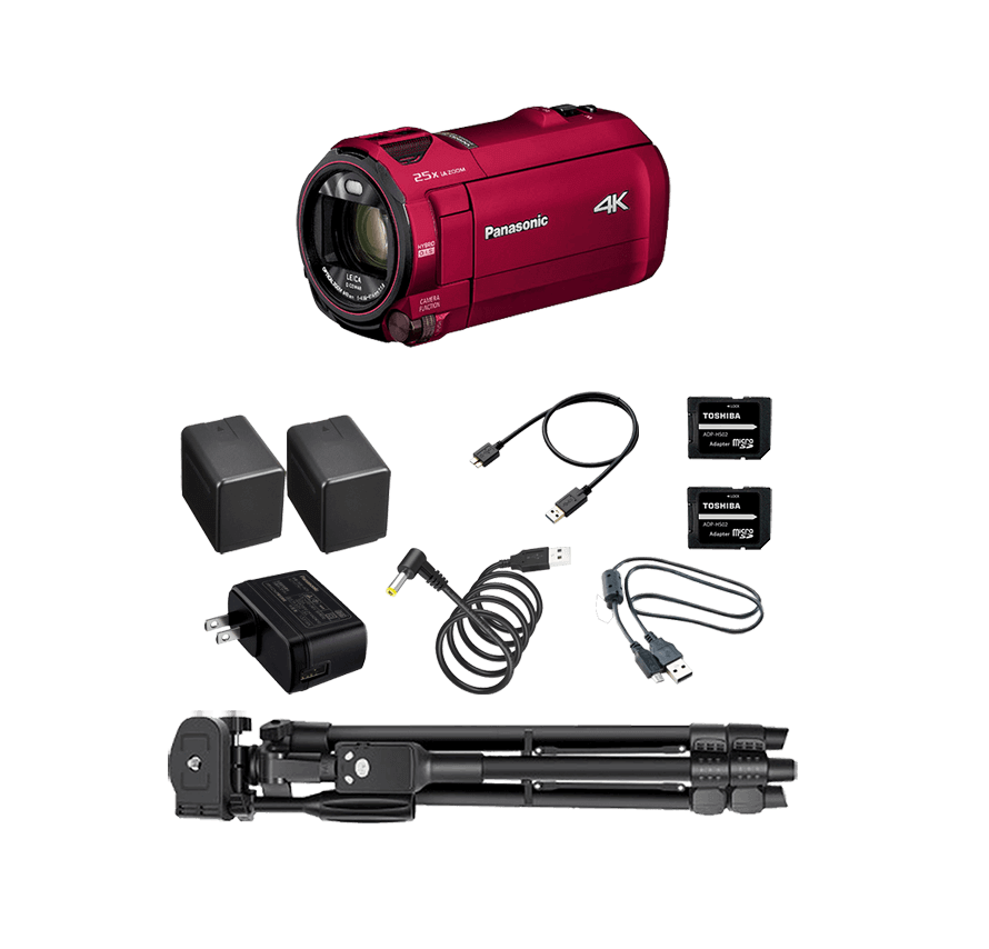 Panasonic デジタル4Kビデオカメラ HC-VX992M 三脚セット | ビデオカメラレンタル
